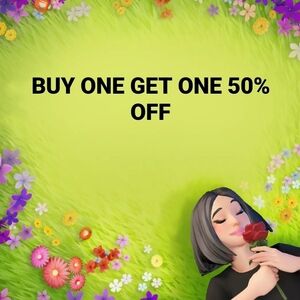 Buy 1 get 1 50% off!!